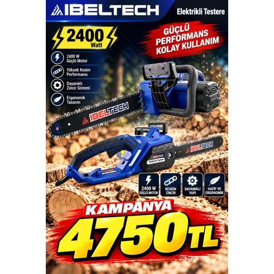 İBELTECH 2400W ELEKTRİKLİ TESTERE GERMANY STYLE