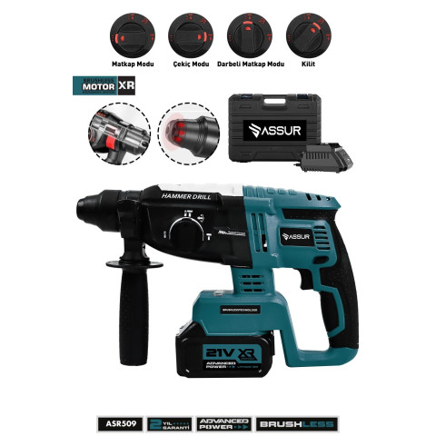 Şarjlı Kırıcı Delici Hilti 2-26 ÇİFT BATARYA 10 PİLLİ