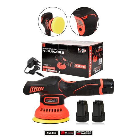 12V Orbital 6 Kademli Cila Pasta Parlatma Polisaj Makinesi 12V Orbital 6 Kademli Cila Pasta Parlatma Polisaj Makinesi