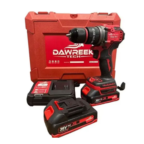 Dawreek 36 V 10mm Kırmızı Çelik Mandrenli Matkap