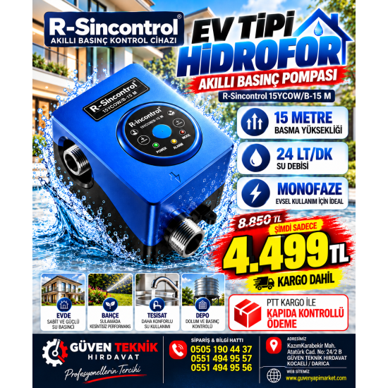 AKILLI EV TİPİ HİDRAFOR YENİ TEKNOLOJİ AKILLI EV TİPİ HİDRAFOR YENİ TEKNOLOJİ